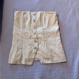 Abercrombie & Fitch Butter Yellow Tube Top